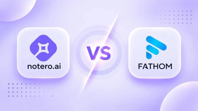 Банер порівняння Notero vs Fathom