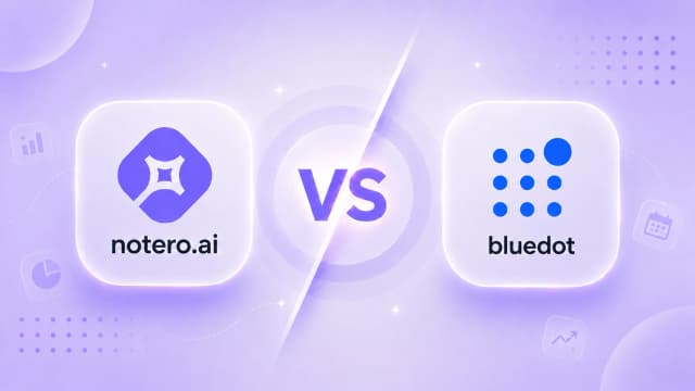 Notero vs Bluedot comparison banner