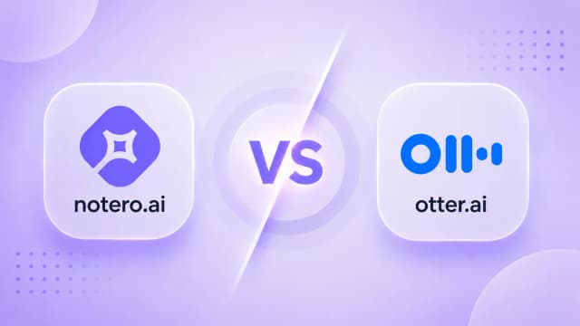 Notero vs Otter comparison banner