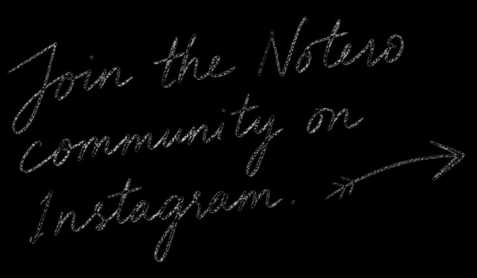 Приєднуйтеся до спільноти Notero в Instagram
